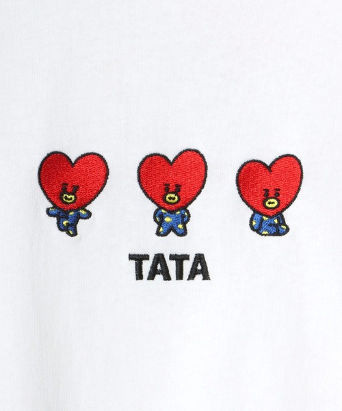 BT21（ビーティーイシビル）の「BT21 3匹キャラクター刺繍ボックスシルエットTシャツ（Tシャツ/カットソー・レディース・ホワイト系1/ホワイト系2/ホワイト系3/ホワイト系4/ホワイト系5/ホワイト系6/ホワイト系7・M）」の22枚目の写真