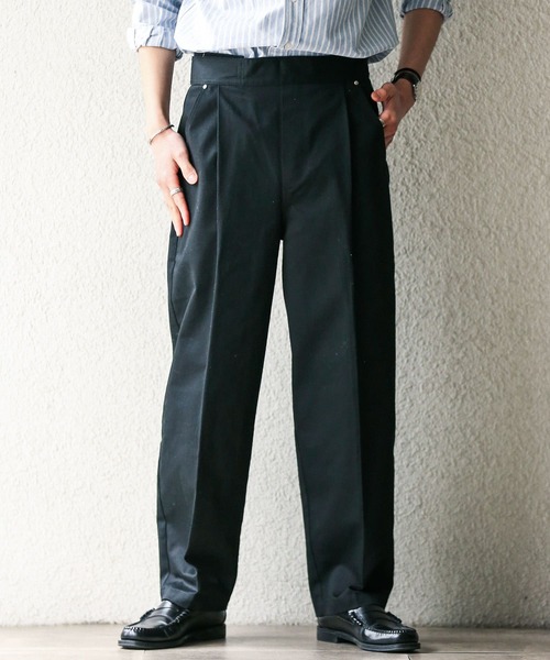 URBAN RESEARCH Sonny Label（アーバンリサーチサニーレーベル）の「SEGMENT　BCIチノベルクロパンツ（チノパンツ・メンズ・ブラック/ベージュ・SMALL/MEDIUM/LARGE）」の2枚目の写真
