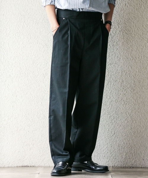 URBAN RESEARCH Sonny Label（アーバンリサーチサニーレーベル）の「SEGMENT　BCIチノベルクロパンツ（チノパンツ・メンズ・ブラック/ベージュ・SMALL/MEDIUM/LARGE）」の9枚目の写真