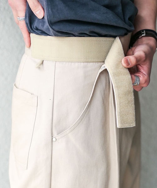 URBAN RESEARCH Sonny Label（アーバンリサーチサニーレーベル）の「SEGMENT　BCIチノベルクロパンツ（チノパンツ・メンズ・ブラック/ベージュ・SMALL/MEDIUM/LARGE）」の7枚目の写真