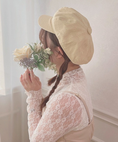 apres jour(アプレジュール)の「【apres jour×ARIAZ】無地キャスケット(キャスケット・レディース・ブラック/アイボリー・FREE)」の5枚目の写真