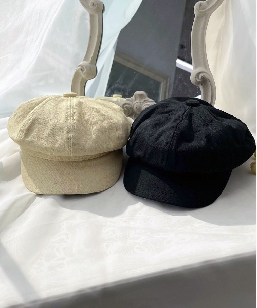 apres jour(アプレジュール)の「【apres jour×ARIAZ】無地キャスケット(キャスケット・レディース・ブラック/アイボリー・FREE)」の4枚目の写真