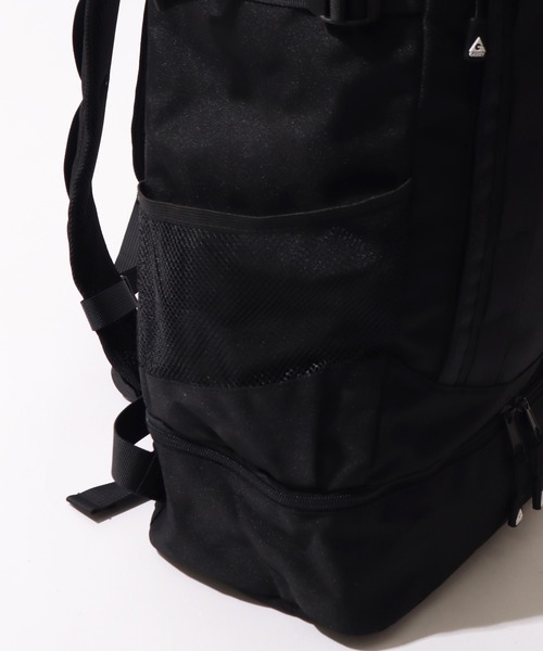 GERRY（ジェリー）の「【GERRY/ジェリー】ボックス型バックパック（レインカバー付き）（バックパック/リュック・メンズ・ブラック×グレー/ブラック×ブラック/ブラック系その他・FREE）」の6枚目の写真