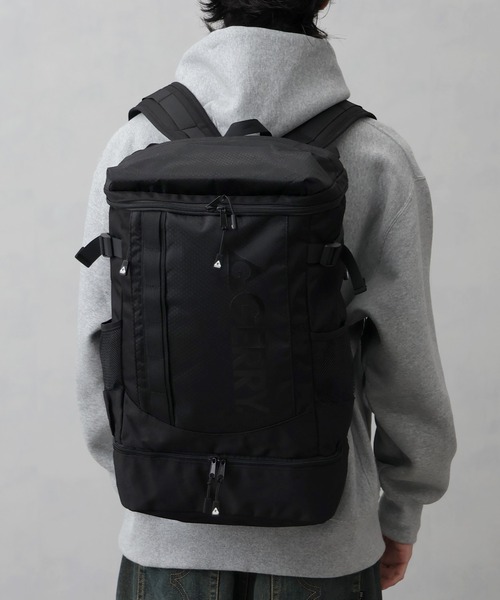 GERRY（ジェリー）の「【GERRY/ジェリー】ボックス型バックパック（レインカバー付き）（バックパック/リュック・メンズ・ブラック×グレー/ブラック×ブラック/ブラック系その他・FREE）」の13枚目の写真