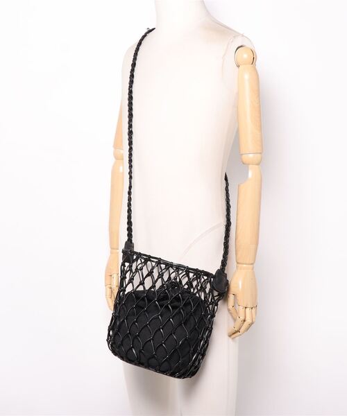 RAGEBLUE（レイジブルー）の「フェイクレザーメッシュバッグ（ショルダーバッグ・レディース・ブラック/イエロー・FREE）」の20枚目の写真