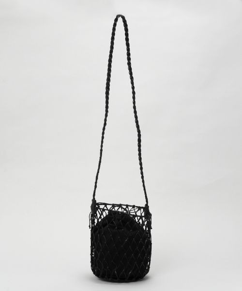 RAGEBLUE（レイジブルー）の「フェイクレザーメッシュバッグ（ショルダーバッグ・レディース・ブラック/イエロー・FREE）」の14枚目の写真