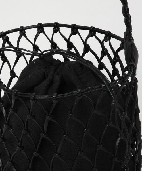 RAGEBLUE（レイジブルー）の「フェイクレザーメッシュバッグ（ショルダーバッグ・レディース・ブラック/イエロー・FREE）」の11枚目の写真