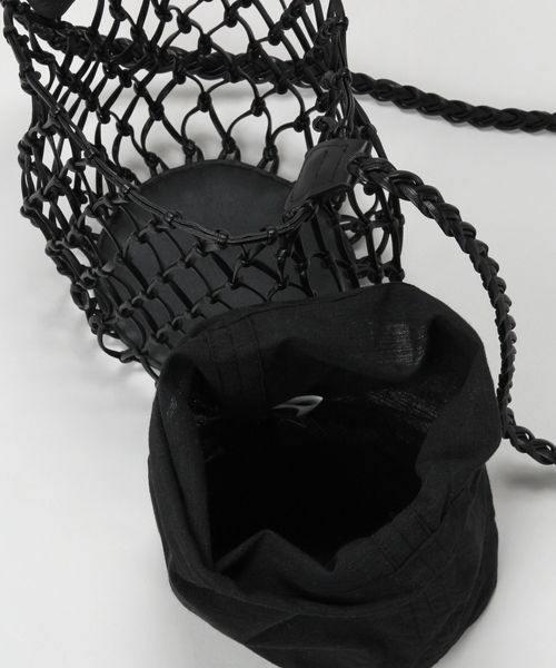 RAGEBLUE（レイジブルー）の「フェイクレザーメッシュバッグ（ショルダーバッグ・レディース・ブラック/イエロー・FREE）」の13枚目の写真