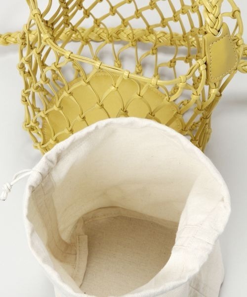 RAGEBLUE（レイジブルー）の「フェイクレザーメッシュバッグ（ショルダーバッグ・レディース・ブラック/イエロー・FREE）」の15枚目の写真