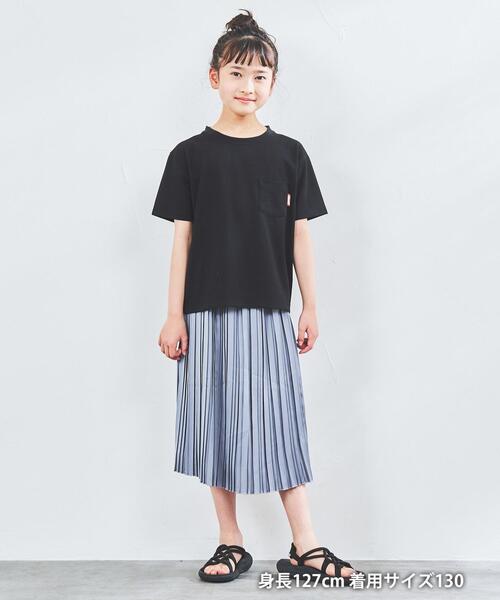 coen（コーエン）の「サテンプリーツギャザースカート（スカート・キッズ・コバルトブルー/グレー・110/130/150）」の18枚目の写真