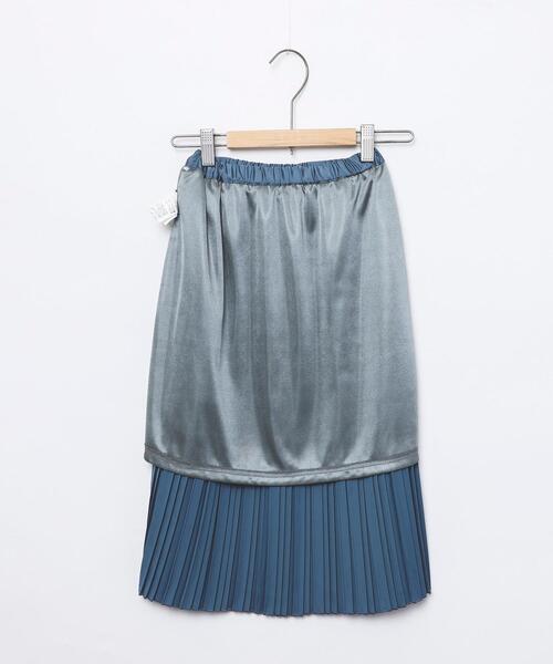 coen（コーエン）の「サテンプリーツギャザースカート（スカート・キッズ・コバルトブルー/グレー・110/130/150）」の14枚目の写真