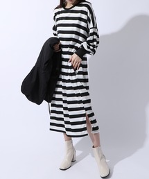 【MAISON BREEZE】オーバーサイズモノトーンワンピース SCCH83