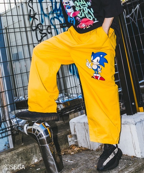A'gem(エージェム)の「『A'gem/エージェム』SONIC THE HEDGEHOG × A'gem WIDE PT(その他パンツ・メンズ・ホワイト/ブラック/イエロー・FREE)」の3枚目の写真