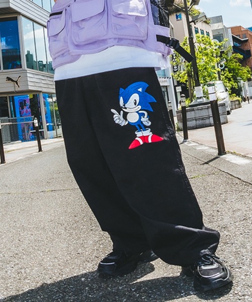 A'gem(エージェム)の「『A'gem/エージェム』SONIC THE HEDGEHOG × A'gem WIDE PT(その他パンツ・メンズ・ホワイト/ブラック/イエロー・FREE)」の6枚目の写真