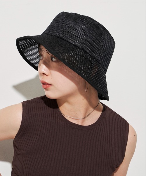 Aunt Marie's（アントマリーズ）の「メッシュバケットハット（ハット・レディース・ブラック/ベージュ・FREE）」の18枚目の写真