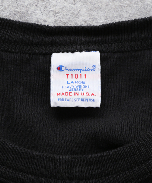 Champion(チャンピオン)の「【CHAMPION/チャンピオン】T1011 Tシャツ(Tシャツ/カットソー・メンズ・ブラック/ホワイト・MEDIUM/LARGE/X-LARGE)」の7枚目の写真