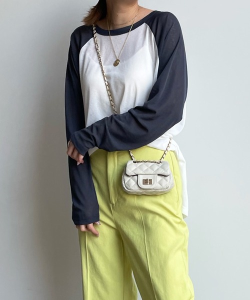 DouDou（ドゥドゥ）の「シアーロンTEE（Tシャツ/カットソー・レディース・ベージュ/オフホワイト・FREE）」の2枚目の写真