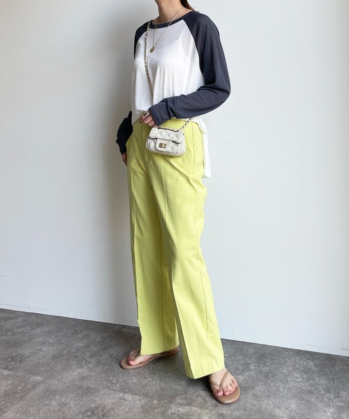 DouDou（ドゥドゥ）の「シアーロンTEE（Tシャツ/カットソー・レディース・ベージュ/オフホワイト・FREE）」の8枚目の写真