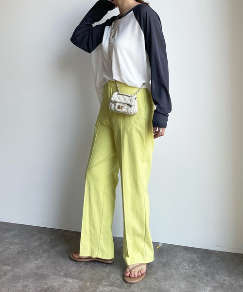 DouDou（ドゥドゥ）の「シアーロンTEE（Tシャツ/カットソー・レディース・ベージュ/オフホワイト・FREE）」の3枚目の写真