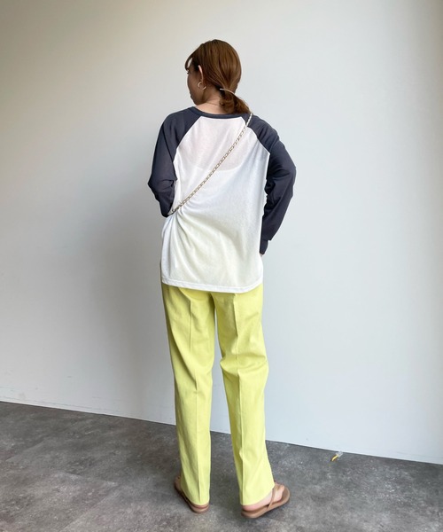 DouDou（ドゥドゥ）の「シアーロンTEE（Tシャツ/カットソー・レディース・ベージュ/オフホワイト・FREE）」の15枚目の写真