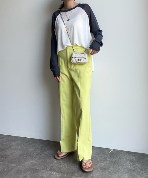 DouDou（ドゥドゥ）の「シアーロンTEE（Tシャツ/カットソー・レディース・ベージュ/オフホワイト・FREE）」の9枚目の写真