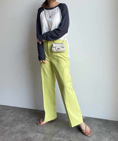 DouDou（ドゥドゥ）の「シアーロンTEE（Tシャツ/カットソー・レディース・ベージュ/オフホワイト・FREE）」の18枚目の写真