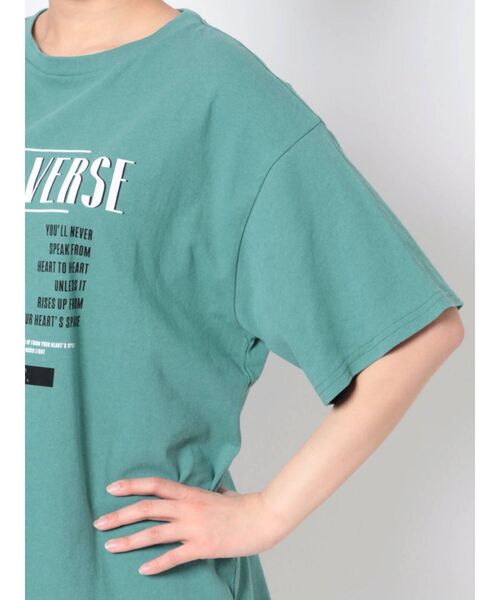 EMODA（エモダ）の「コレクションロゴTシャツ（Tシャツ/カットソー・レディース・ホワイト/ブラック/ブルー・FREE）」の19枚目の写真