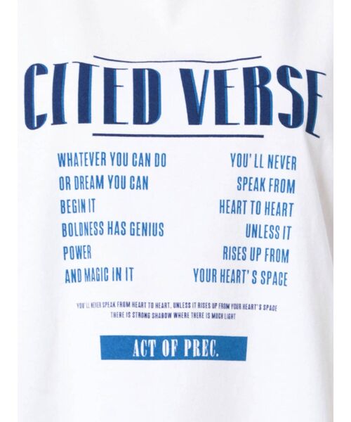 EMODA（エモダ）の「コレクションロゴTシャツ（Tシャツ/カットソー・レディース・ホワイト/ブラック/ブルー・FREE）」の21枚目の写真