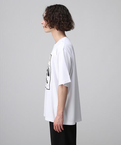 tk.TAKEO KIKUCHI（ティーケータケオキクチ）の「◆ポートレートピクチャーTシャツ（Tシャツ/カットソー・メンズ・ホワイト/ブラック・01/02/03）」の4枚目の写真