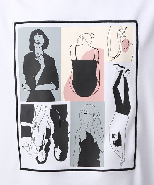 tk.TAKEO KIKUCHI（ティーケータケオキクチ）の「◆ポートレートピクチャーTシャツ（Tシャツ/カットソー・メンズ・ホワイト/ブラック・01/02/03）」の12枚目の写真