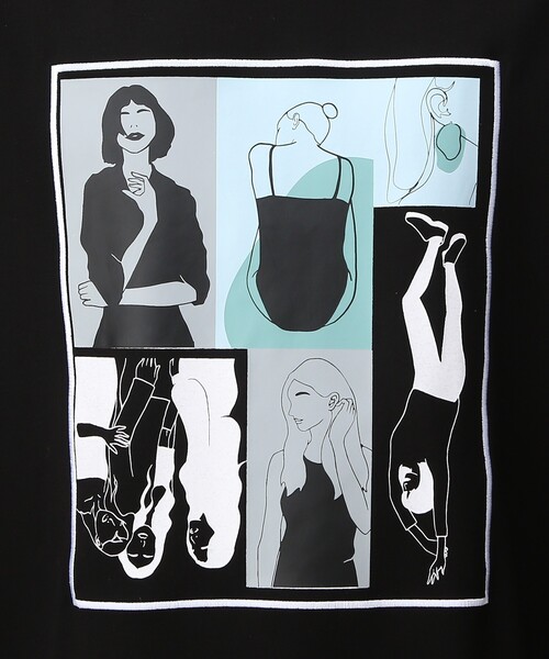 tk.TAKEO KIKUCHI（ティーケータケオキクチ）の「◆ポートレートピクチャーTシャツ（Tシャツ/カットソー・メンズ・ホワイト/ブラック・01/02/03）」の15枚目の写真