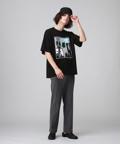 tk.TAKEO KIKUCHI（ティーケータケオキクチ）の「◆ポートレートピクチャーTシャツ（Tシャツ/カットソー・メンズ・ホワイト/ブラック・01/02/03）」の17枚目の写真