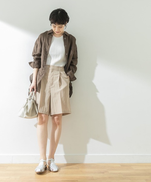 URBAN RESEARCH（アーバンリサーチ）の「タックショートパンツ（その他パンツ・レディース・ベージュ/ブルー系その他・38/36）」の11枚目の写真