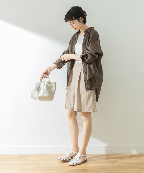 URBAN RESEARCH（アーバンリサーチ）の「タックショートパンツ（その他パンツ・レディース・ベージュ/ブルー系その他・38/36）」の10枚目の写真