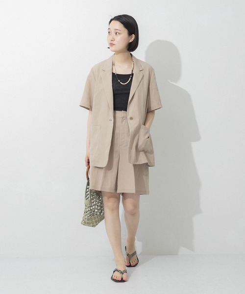 URBAN RESEARCH（アーバンリサーチ）の「タックショートパンツ（その他パンツ・レディース・ベージュ/ブルー系その他・38/36）」の7枚目の写真