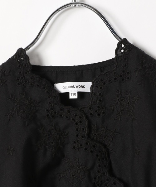 GLOBAL WORK（グローバルワーク）の「スカラップレースブラウス5分袖/キッズ/276857（シャツ/ブラウス・キッズ・ホワイト/ブラック・130cm/160cm/150cm/100cm/120cm/140cm/110cm）」の7枚目の写真