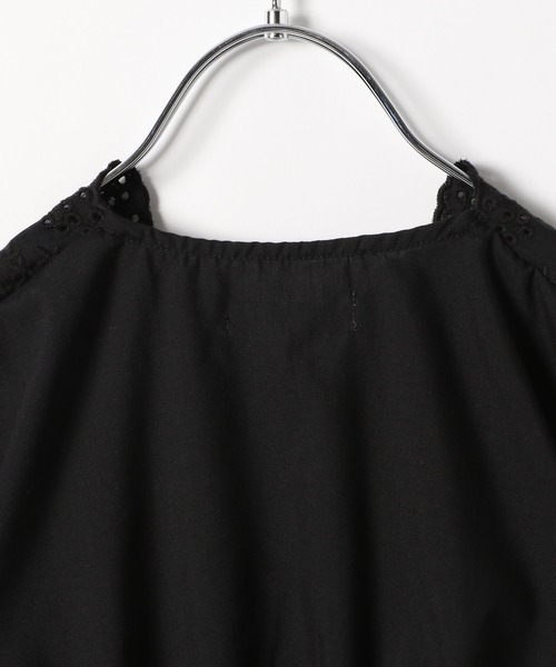GLOBAL WORK（グローバルワーク）の「スカラップレースブラウス5分袖/キッズ/276857（シャツ/ブラウス・キッズ・ホワイト/ブラック・130cm/160cm/150cm/100cm/120cm/140cm/110cm）」の3枚目の写真
