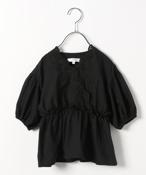 GLOBAL WORK（グローバルワーク）の「スカラップレースブラウス5分袖/キッズ/276857（シャツ/ブラウス・キッズ・ホワイト/ブラック・130cm/160cm/150cm/100cm/120cm/140cm/110cm）」の18枚目の写真