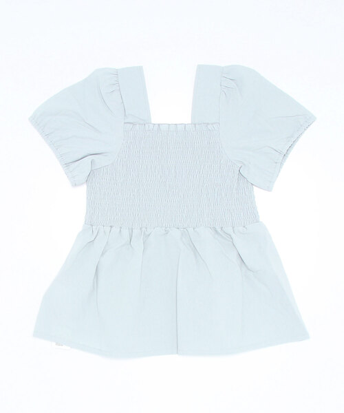 flower（フラワー）の「サマーフラワーズトップ2（Tシャツ/カットソー・レディース・ベージュ/ブルー・FREE）」の3枚目の写真