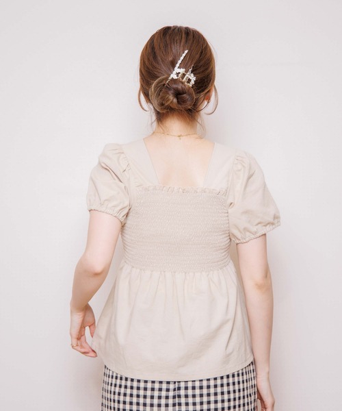 flower（フラワー）の「サマーフラワーズトップ2（Tシャツ/カットソー・レディース・ベージュ/ブルー・FREE）」の21枚目の写真