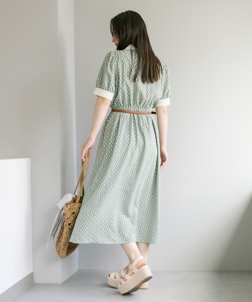 OLIVE des OLIVE（オリーブデオリーブ）の「【WEB限定】クレリック開襟ワンピース（ワンピース・レディース・ブラック/サックスブルー/ミント・FREE）」の12枚目の写真