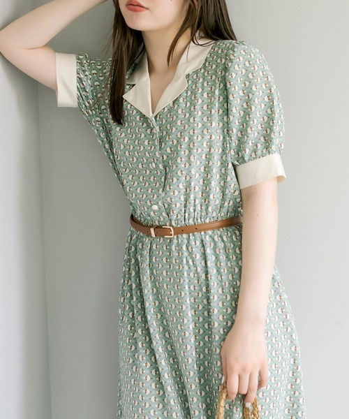 OLIVE des OLIVE（オリーブデオリーブ）の「【WEB限定】クレリック開襟ワンピース（ワンピース・レディース・ブラック/サックスブルー/ミント・FREE）」の13枚目の写真