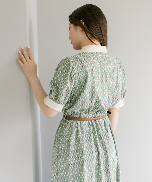 OLIVE des OLIVE（オリーブデオリーブ）の「【WEB限定】クレリック開襟ワンピース（ワンピース・レディース・ブラック/サックスブルー/ミント・FREE）」の15枚目の写真