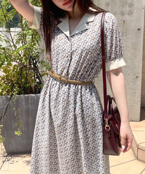 OLIVE des OLIVE（オリーブデオリーブ）の「【WEB限定】クレリック開襟ワンピース（ワンピース・レディース・ブラック/サックスブルー/ミント・FREE）」の19枚目の写真