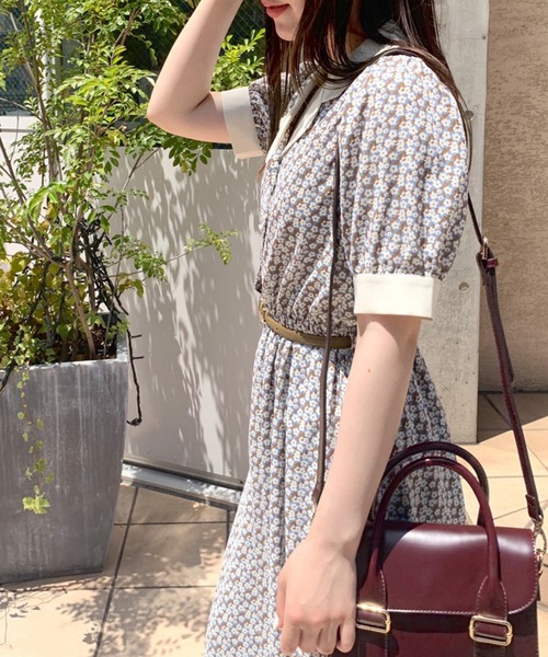 OLIVE des OLIVE（オリーブデオリーブ）の「【WEB限定】クレリック開襟ワンピース（ワンピース・レディース・ブラック/サックスブルー/ミント・FREE）」の20枚目の写真