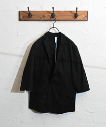 黒テーラードジャケット 綿麻 KOEISTORE テーラードジャケット レディース 秋 冬 秋冬 黒