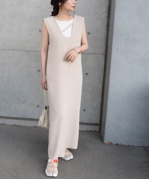 LAULEN | U neck long dress(ワンピース)
