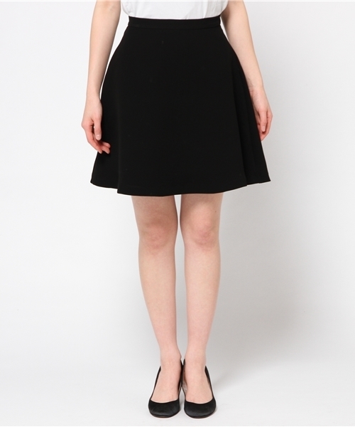 LIMITLESS LUXURY（リミットレスラグジュアリー）の「ダブルクロスフレアスカート。（スカート・レディース・ブラック系その他/ホワイト/ピンク・36/38）」の4枚目の写真