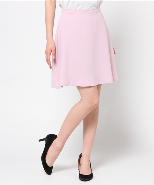 LIMITLESS LUXURY（リミットレスラグジュアリー）の「ダブルクロスフレアスカート。（スカート・レディース・ブラック系その他/ホワイト/ピンク・36/38）」の14枚目の写真