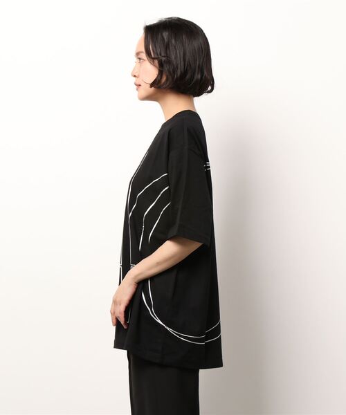 PICCIN（ピッチン）の「ナンバリングプリントTシャツ（Tシャツ/カットソー・レディース・オフホワイト/ブラック・M）」の3枚目の写真